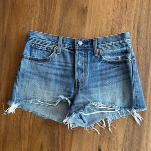 Levi’s distressed jean Shorts
